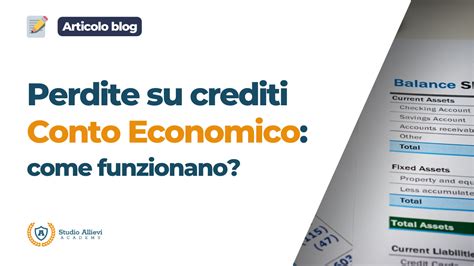 perdite su crediti area conto economico